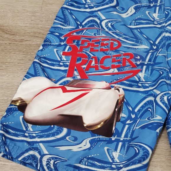 Speed Racer Boys Swim Trunks Size 8/10 (Small) - Blue, Car #5 - Picture 14 of 15